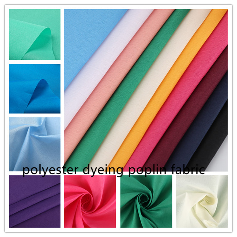 TMIE-08-5-2 112CM Width Light Weight 75GSM Customized Color and More than 100+colors Dyed Lining Polyester Poplin Fabric