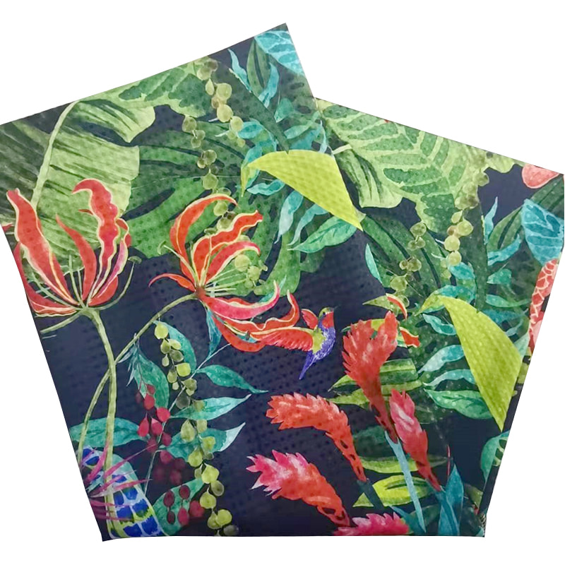 TMIE-01-2-2 Dispersed /Thermal Transfer Printing Flamboyant Designs Shower Curtain Waterproof  Polyester Cloth 